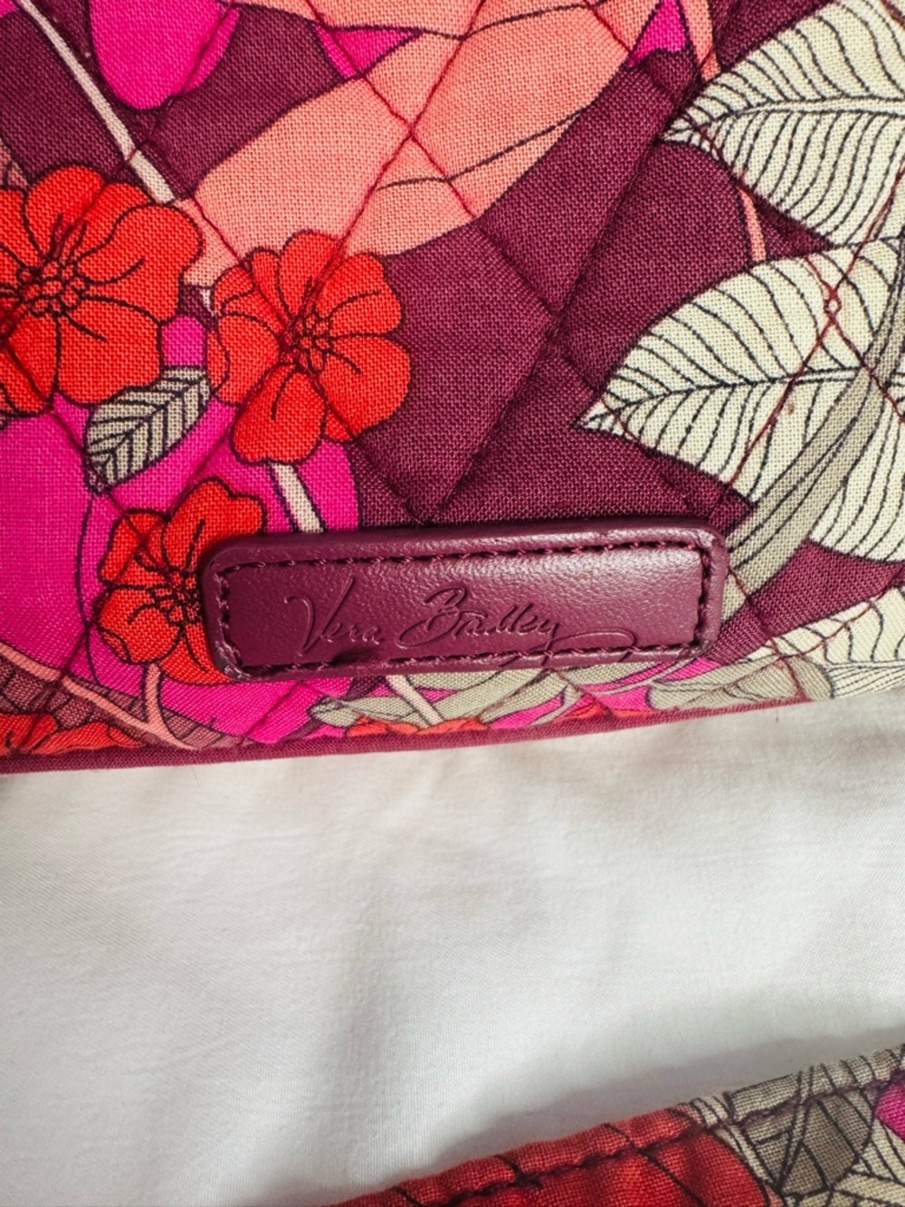 Vera Bradley Triple Zip Hipster Crossbody Bohemian Blooms Retired Floral - Picture 5 of 12